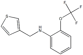 N-(thiophen-3-ylmethyl)-2-(trifluoromethoxy)aniline Struktur