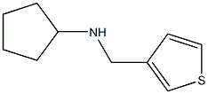 N-(thiophen-3-ylmethyl)cyclopentanamine Struktur