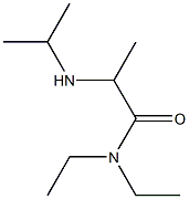 N,N-diethyl-2-(propan-2-ylamino)propanamide Struktur