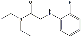 N,N-diethyl-2-[(2-fluorophenyl)amino]acetamide Struktur