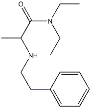 N,N-diethyl-2-[(2-phenylethyl)amino]propanamide Struktur