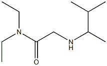 N,N-diethyl-2-[(3-methylbutan-2-yl)amino]acetamide Struktur