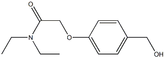 N,N-diethyl-2-[4-(hydroxymethyl)phenoxy]acetamide Struktur