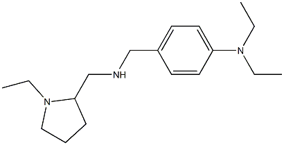 N,N-diethyl-4-({[(1-ethylpyrrolidin-2-yl)methyl]amino}methyl)aniline Struktur