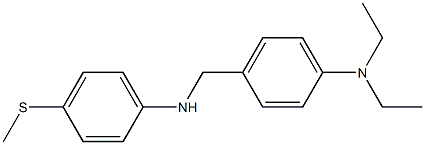 N,N-diethyl-4-({[4-(methylsulfanyl)phenyl]amino}methyl)aniline Struktur