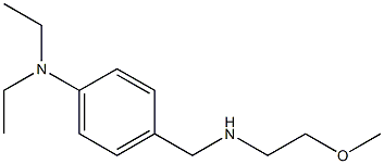 N,N-diethyl-4-{[(2-methoxyethyl)amino]methyl}aniline Struktur