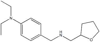 N,N-diethyl-4-{[(oxolan-2-ylmethyl)amino]methyl}aniline Struktur