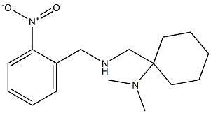 N,N-dimethyl-1-({[(2-nitrophenyl)methyl]amino}methyl)cyclohexan-1-amine Struktur