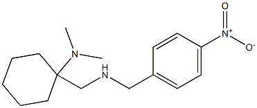 N,N-dimethyl-1-({[(4-nitrophenyl)methyl]amino}methyl)cyclohexan-1-amine Struktur