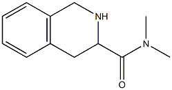 N,N-dimethyl-1,2,3,4-tetrahydroisoquinoline-3-carboxamide Struktur