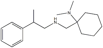 N,N-dimethyl-1-{[(2-phenylpropyl)amino]methyl}cyclohexan-1-amine Struktur