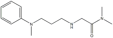 N,N-dimethyl-2-({3-[methyl(phenyl)amino]propyl}amino)acetamide Struktur