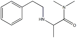 N,N-dimethyl-2-[(2-phenylethyl)amino]propanamide Struktur