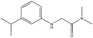 N,N-dimethyl-2-{[3-(propan-2-yl)phenyl]amino}acetamide Struktur