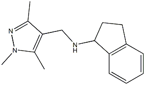 N-[(1,3,5-trimethyl-1H-pyrazol-4-yl)methyl]-2,3-dihydro-1H-inden-1-amine Struktur