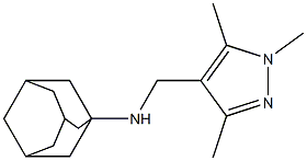 N-[(1,3,5-trimethyl-1H-pyrazol-4-yl)methyl]adamantan-1-amine Struktur