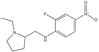 N-[(1-ethylpyrrolidin-2-yl)methyl]-2-fluoro-4-nitroaniline Struktur