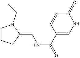 N-[(1-ethylpyrrolidin-2-yl)methyl]-6-oxo-1,6-dihydropyridine-3-carboxamide Struktur