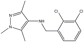 N-[(2,3-dichlorophenyl)methyl]-1,3,5-trimethyl-1H-pyrazol-4-amine Struktur