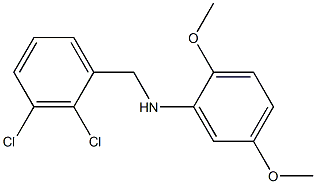 N-[(2,3-dichlorophenyl)methyl]-2,5-dimethoxyaniline Struktur