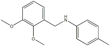 N-[(2,3-dimethoxyphenyl)methyl]-4-methylaniline Struktur