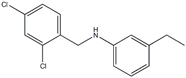 N-[(2,4-dichlorophenyl)methyl]-3-ethylaniline Struktur