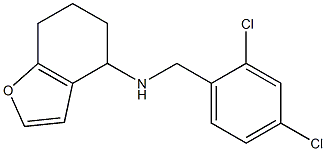 N-[(2,4-dichlorophenyl)methyl]-4,5,6,7-tetrahydro-1-benzofuran-4-amine Struktur