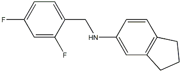 N-[(2,4-difluorophenyl)methyl]-2,3-dihydro-1H-inden-5-amine Struktur