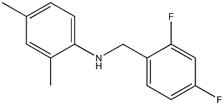 N-[(2,4-difluorophenyl)methyl]-2,4-dimethylaniline Struktur