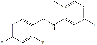 N-[(2,4-difluorophenyl)methyl]-5-fluoro-2-methylaniline Struktur