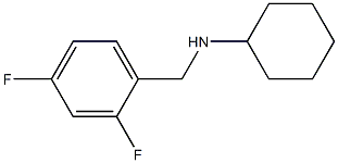 N-[(2,4-difluorophenyl)methyl]cyclohexanamine Struktur