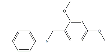 N-[(2,4-dimethoxyphenyl)methyl]-4-methylaniline Struktur