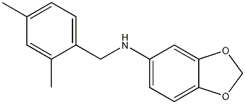 N-[(2,4-dimethylphenyl)methyl]-2H-1,3-benzodioxol-5-amine Struktur