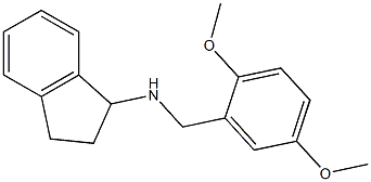 N-[(2,5-dimethoxyphenyl)methyl]-2,3-dihydro-1H-inden-1-amine Struktur