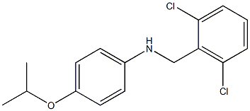 N-[(2,6-dichlorophenyl)methyl]-4-(propan-2-yloxy)aniline Struktur