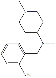 N-[(2-aminophenyl)methyl]-N,1-dimethylpiperidin-4-amine Struktur