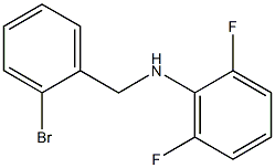 N-[(2-bromophenyl)methyl]-2,6-difluoroaniline Struktur