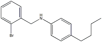 N-[(2-bromophenyl)methyl]-4-butylaniline Struktur