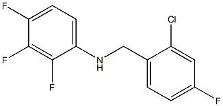 N-[(2-chloro-4-fluorophenyl)methyl]-2,3,4-trifluoroaniline Struktur