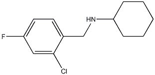 N-[(2-chloro-4-fluorophenyl)methyl]cyclohexanamine Struktur