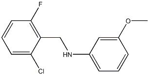 N-[(2-chloro-6-fluorophenyl)methyl]-3-methoxyaniline Struktur