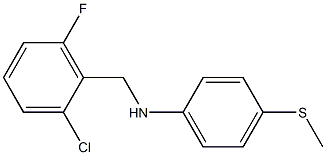 N-[(2-chloro-6-fluorophenyl)methyl]-4-(methylsulfanyl)aniline Struktur