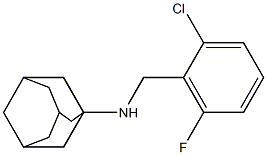 N-[(2-chloro-6-fluorophenyl)methyl]adamantan-1-amine Struktur