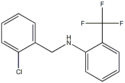 N-[(2-chlorophenyl)methyl]-2-(trifluoromethyl)aniline Struktur