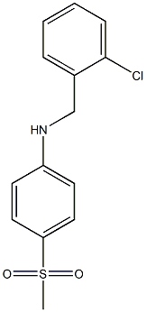 N-[(2-chlorophenyl)methyl]-4-methanesulfonylaniline Struktur