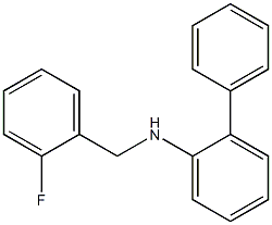 N-[(2-fluorophenyl)methyl]-2-phenylaniline Struktur