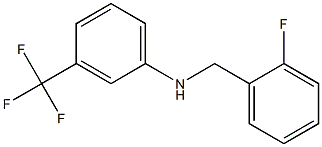 N-[(2-fluorophenyl)methyl]-3-(trifluoromethyl)aniline Struktur