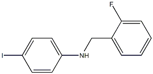 N-[(2-fluorophenyl)methyl]-4-iodoaniline Struktur