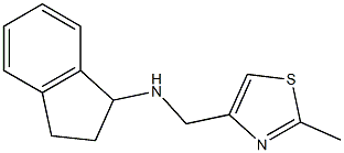 N-[(2-methyl-1,3-thiazol-4-yl)methyl]-2,3-dihydro-1H-inden-1-amine Struktur