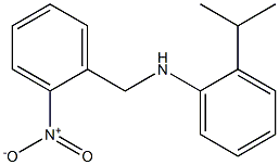 N-[(2-nitrophenyl)methyl]-2-(propan-2-yl)aniline Struktur